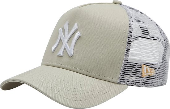New Era 9FORTY League Essential New York Yankees MLB Cap 12523893, Mannen, Beige, Pet, maat: OSFM