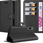 Cadorabo Hoesje voor HTC Desire 22 PRO in PHANTOM ZWART - Beschermhoes met magnetische sluiting, standfunctie en kaartvakje Book Case Cover Etui