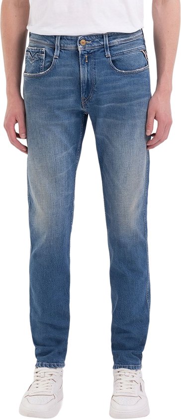 Replay Heren Jeans Broeken ANBASS slim Fit Blauw 31W / 36L Volwassenen