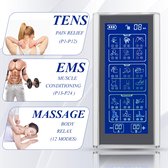 Appareil de Massage 3 en 1 - TENS - EMS - Massage - 36 modes - 20 niveaux d'intensité - 2 canaux indépendants - Machine de stimulation musculaire - Masseur à impulsions électrique rechargeable