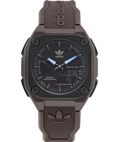 Adidas Originals Street City Tech One AOST22546 Horloge - Rubber - Bruin - Ø 45 mm