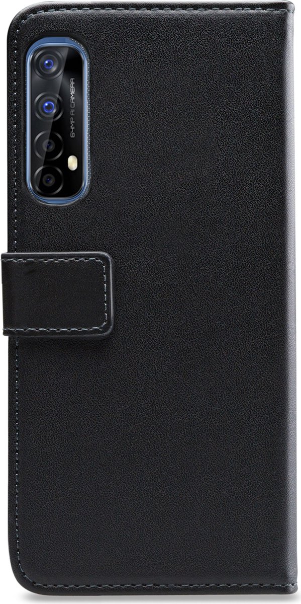 Mobilize Telefoonhoesje geschikt voor Realme 7 Hoesje | Mobilize Classic Gelly Wallet Bookcase Portemonnee | Pasjeshouder voor 2 Pasjes | Telefoonhoesje voor Pinpas / OV Kaart / Rijbewijs - Zwart