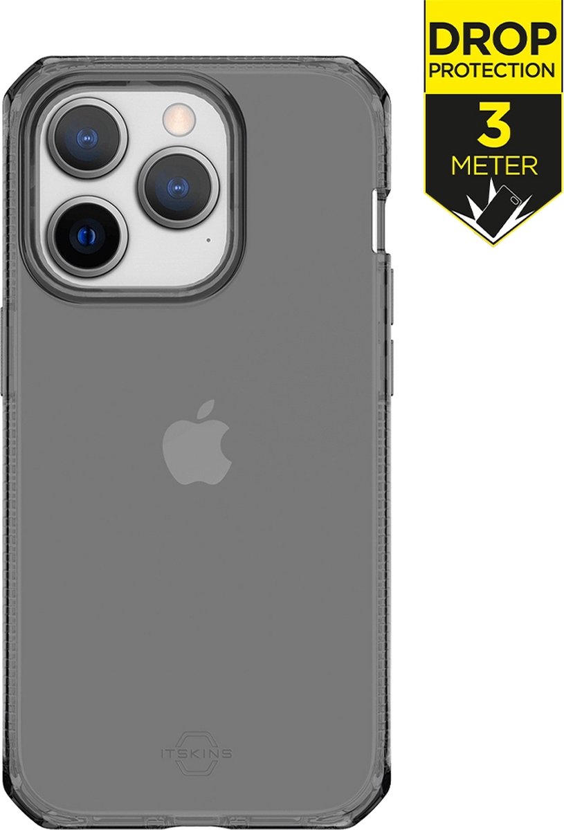 ITSKINS Spectrum R Clear Apple iPhone 14 Pro Hoesje Zwart