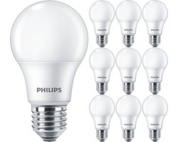 PHILIPS - LED Lamp E27 10 Pack - Corepro LEDbulb E27 Peer Mat 8W 806lm - 830 Warm Wit 3000K | Vervangt 60W