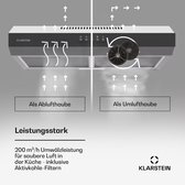 Klarstein Contempo 60 - Afzuigkap - Onderbouw - 60 cm - Zilver