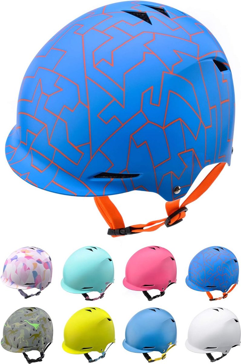 Baby fietshelm - Fietshelm baby - Kinderfiets helm - Fietshelm voor jongens & meisjes - Blauw- Maat S (48-52cm omtrek) - Houd je kind veilig op de fiets!