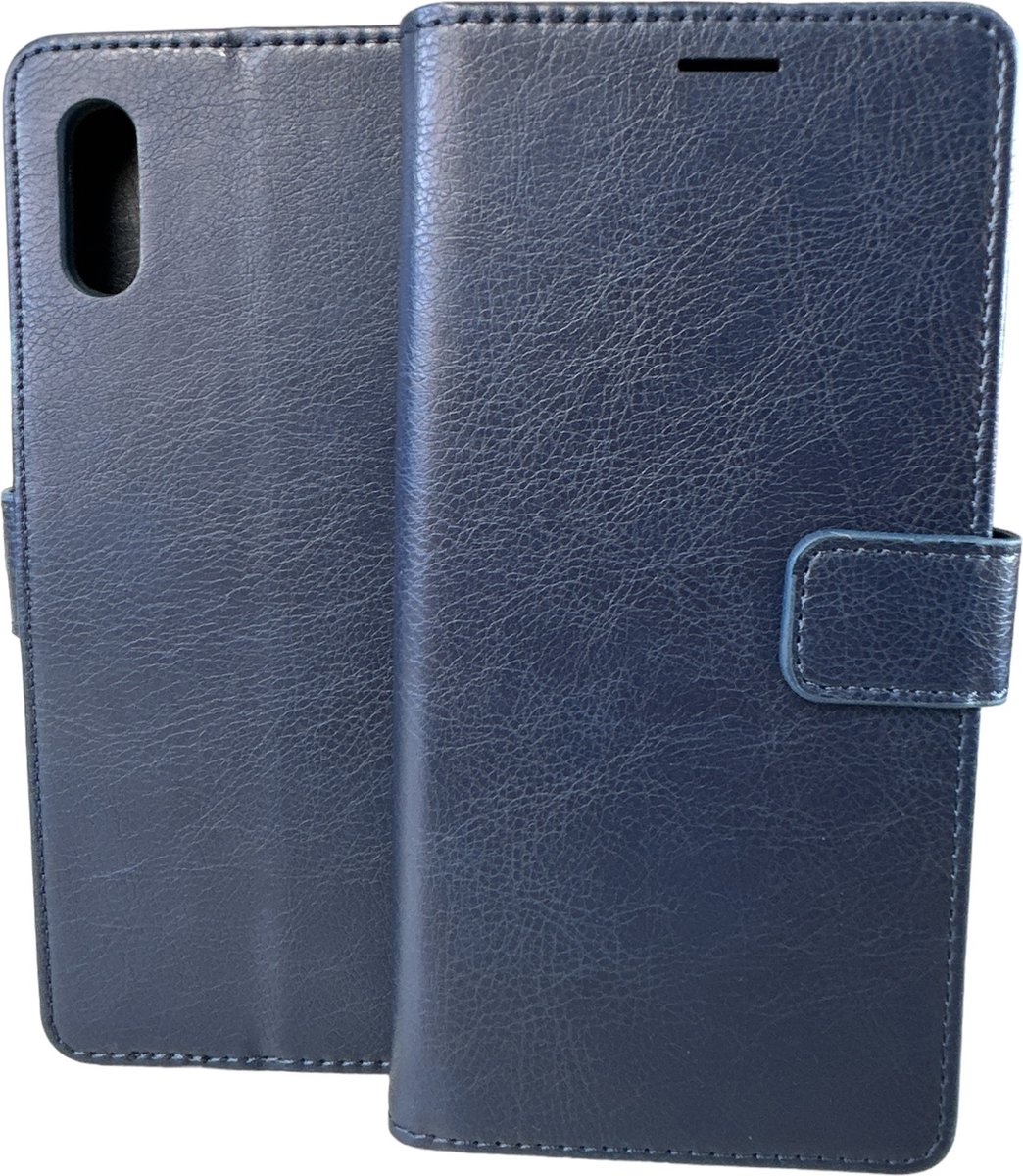 Portemonnee Book Case Hoesje Geschikt voor: Xiaomi Redmi 9A - Blauw