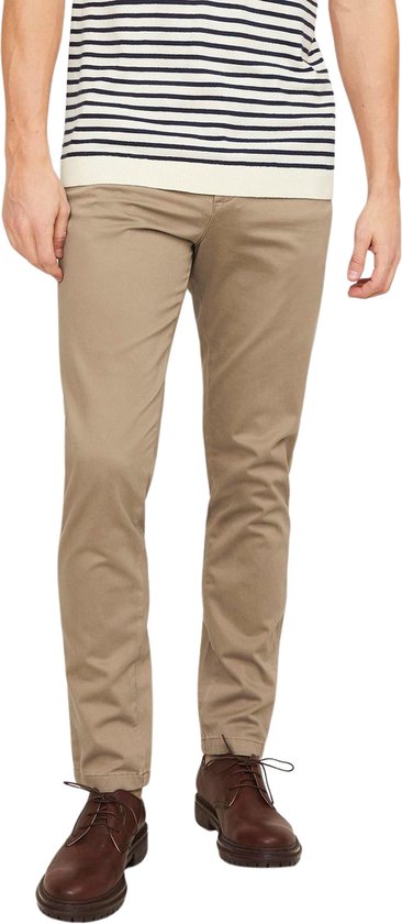 Jack & Jones Chino Jack & Jones JPSTMARCO JJFURY - Chino - Tea/hellgrün Broek Met Omslagbare Zoom