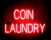 COIN LAUNDRY - Lichtreclame Neon LED bord verlicht | SpellBrite | 72 x 38 cm | 6 Dimstanden - 8 Lichtanimaties | Reclamebord neon verlichting