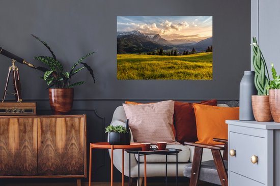 Stickers muraux - Prairie en Allemagne - 90x60 cm - Feuille adhésive