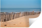 Stickers muraux - Plage - Poteaux - Mer - 30x20 cm - Film adhésif