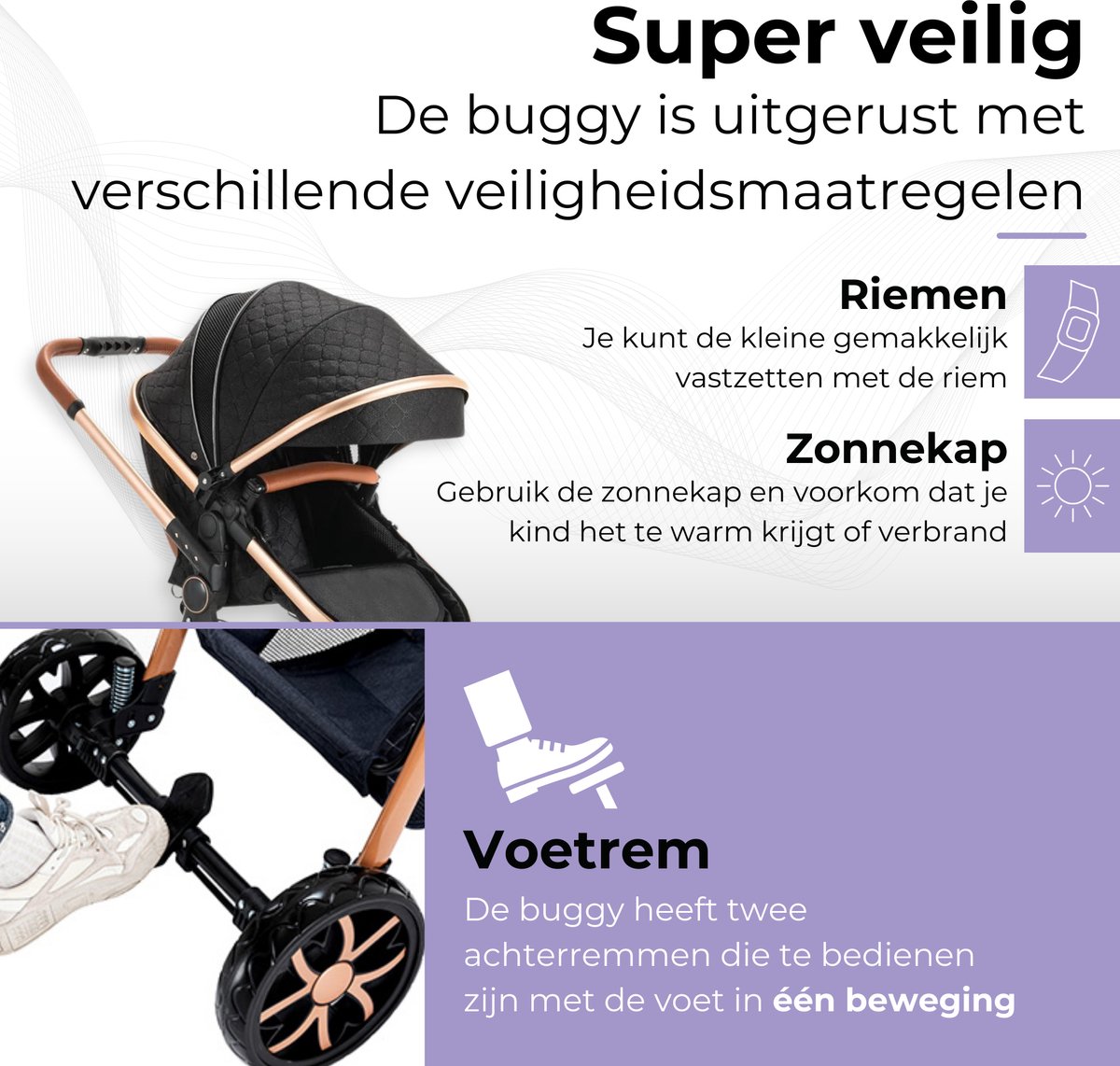 Lunola Nova 3-in-1 Kinderwagen - afbeelding 3