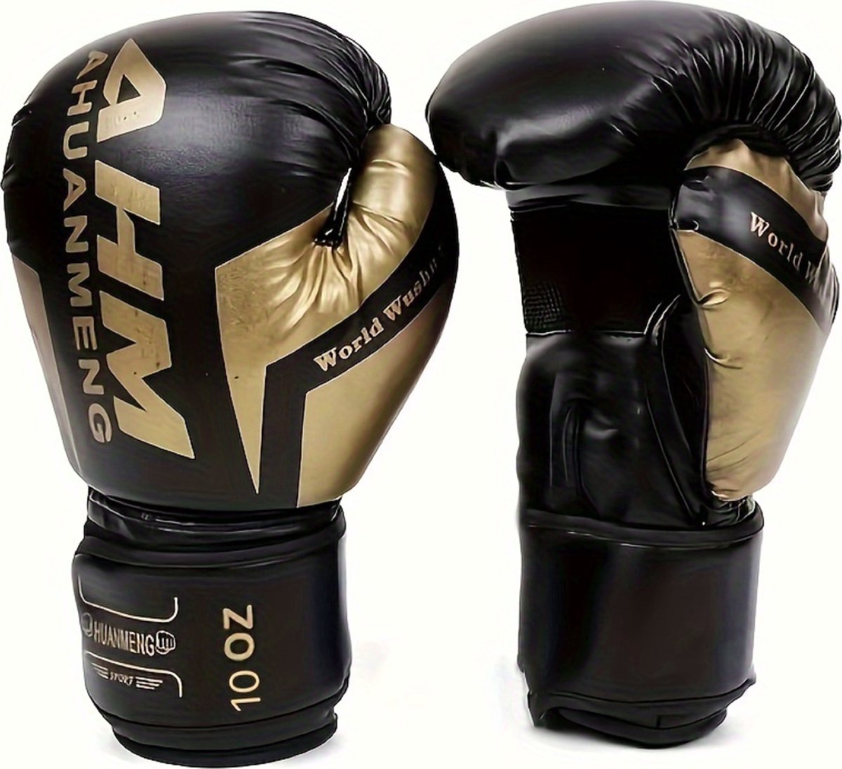 Nivard Vecht Handschoenen - Bokshandschoenen - Boxing Gloves Set - Kickboks Handschoenen - Heren - Dames - Zwart - 10 oz