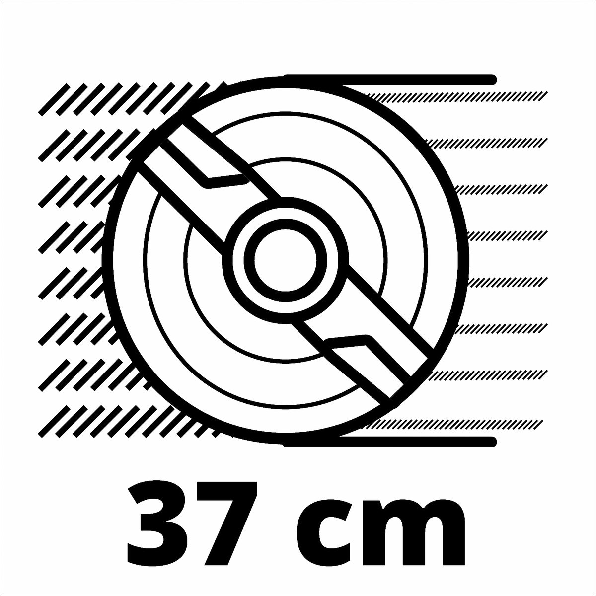 Einhell Elektrische Grasmaaier GC-EM 1600/37 - 1600 W - Maaibreedte: 37 cm - 38 L opvangbak - Aanbevolen gazonoppervlakte: tot 700 m² - Maaihoogte: 20-60 mm – foto 6