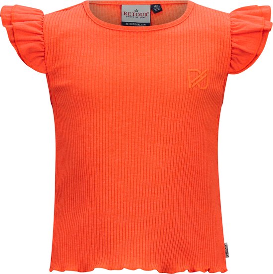 Retour jeans Royce Meisjes T-shirt - bright coral - Maat 4
