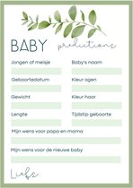 Babyshower spellen - Babyshower invulkaarten - Baby - Spellen - Zwanger - A5 - Karton - Eigen design en print