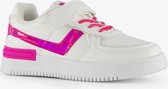 Blue Box meisjes sneakers wit met roze details - Maat 24 - Uitneembare zool