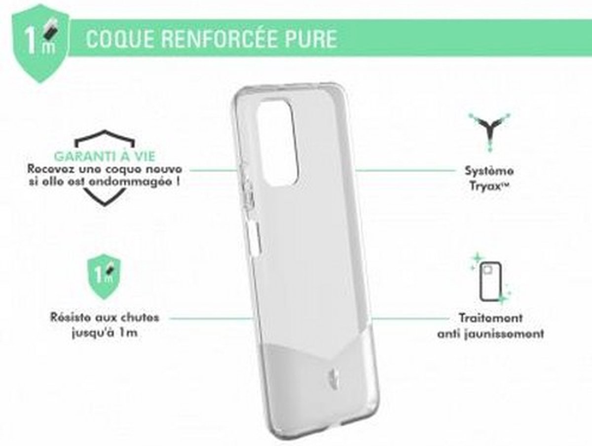 Force Case, Versterkte hoes voor Xiaomi Redmi 9T PURE, Transparant