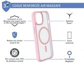Bigben Connected, AIR FROST MagSafe versterkte hoes voor iPhone 15 Plus, Roze