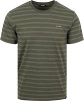 ANTWRP - T-Shirt Strepen Groen - Heren - Maat L - Modern-fit