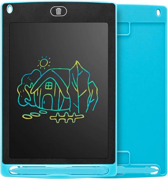 Foto: P p goods tekentablet tekentablet voor kinderen tekenbord draagbaar formaat klein formaat teken tablet 6 5 inch blauw