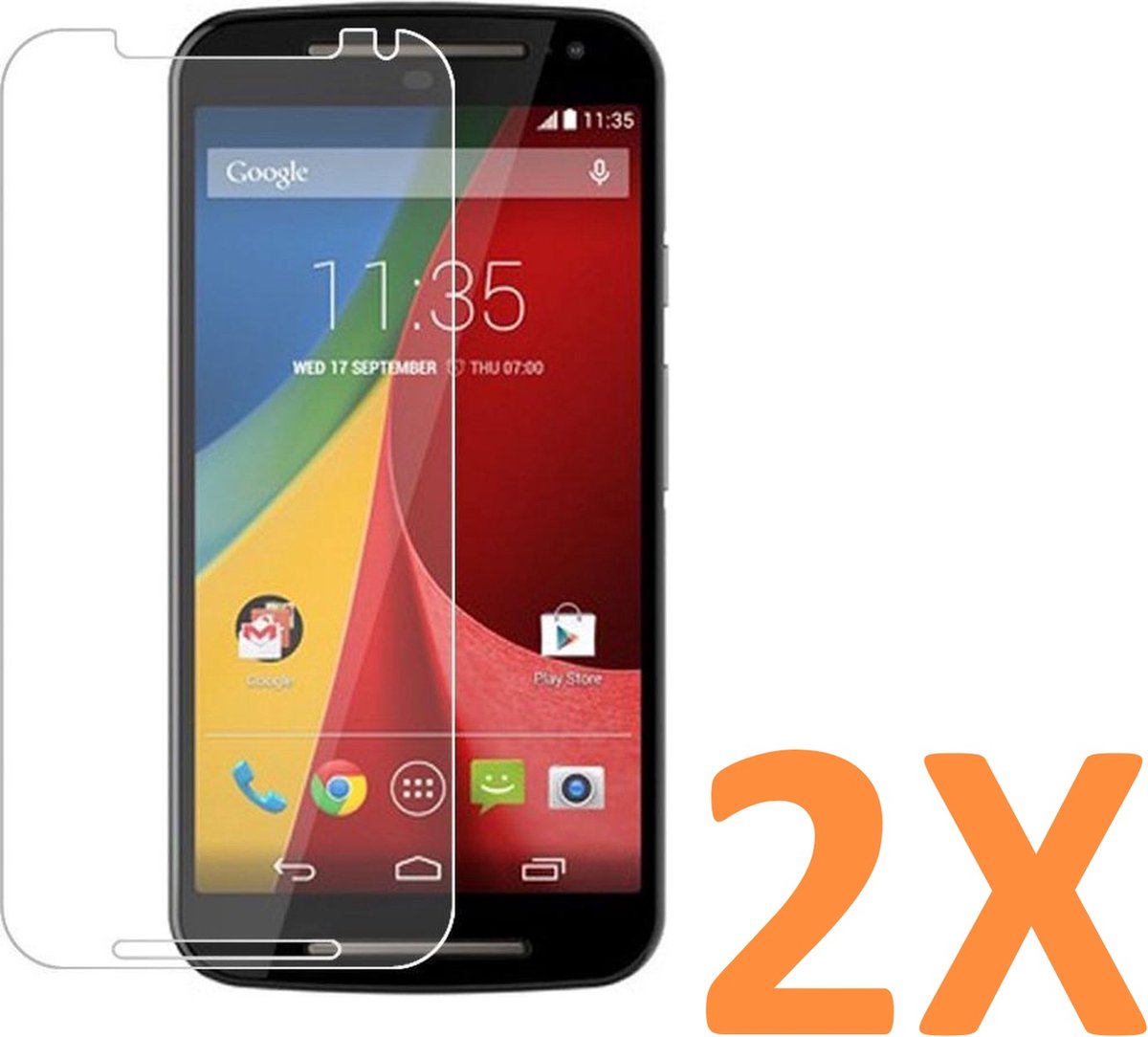 Screenprotector Glas - Tempered Glass Screen Protector Geschikt voor: Motorola MOTO G3 - 2x