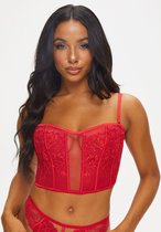 Icon Non Pad Caged Corset Bustier - Rood