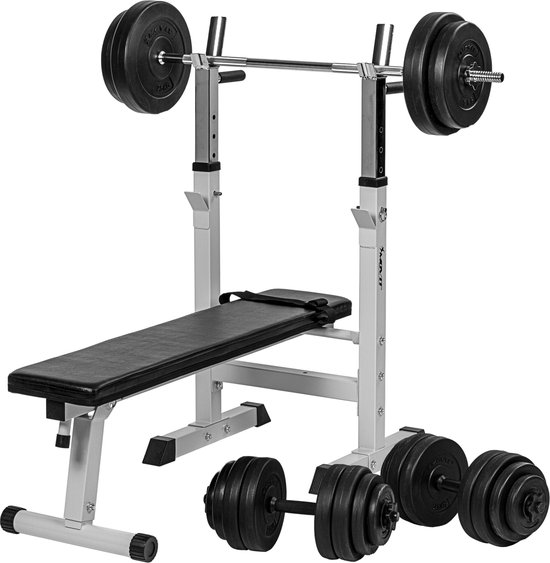 Haltère curl sport musculation fitness 60 kg avec poids