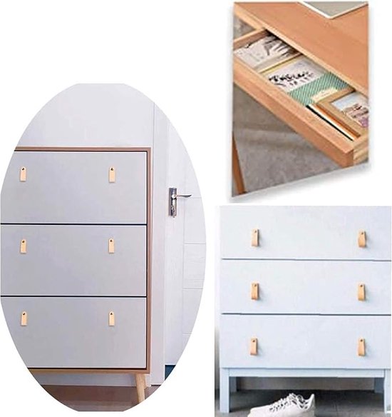 Daity 2-pack - Zelfklevende kastgrepen, zelfklevende ladegrepen, geen