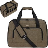bagage à main, sac, sous le siège, sacs de valise recyclés en PET, imperméable, sac week-end, sac de bagage à main, 30 litres, marron