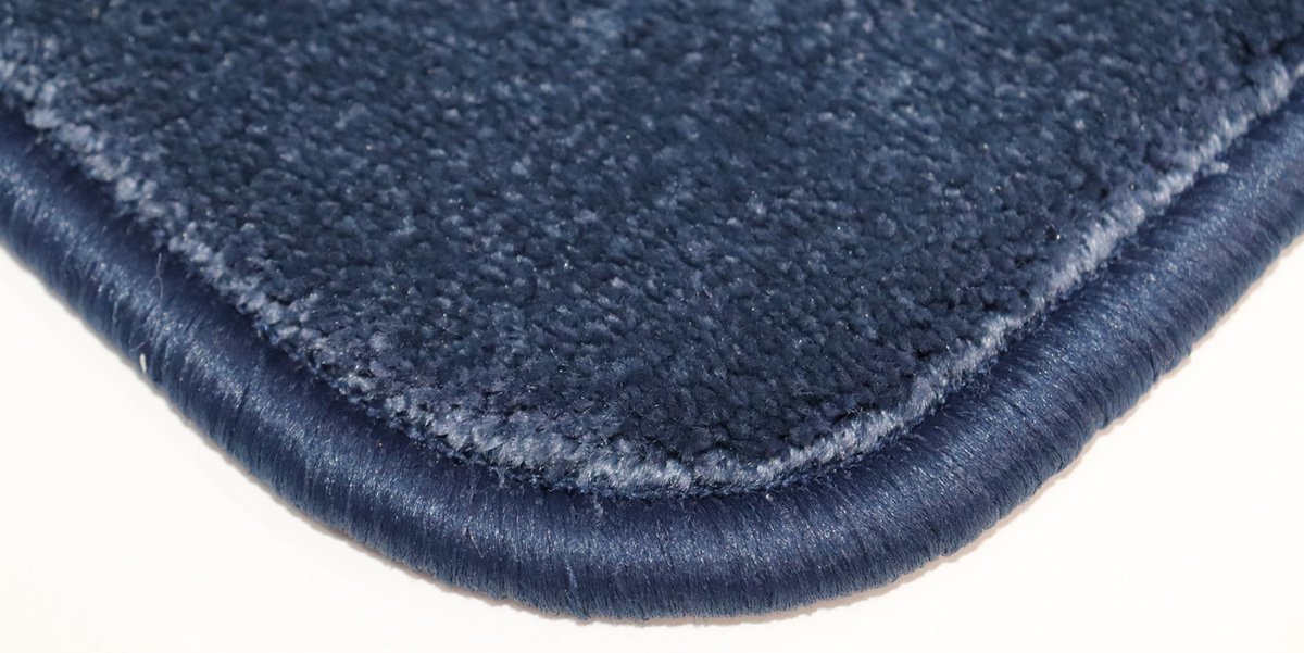 PRIMA - Luxe - Vloerkleed - Naast bed/bank - Warme voeten - Loper - Willemijn - donker blauw - 40x140cm