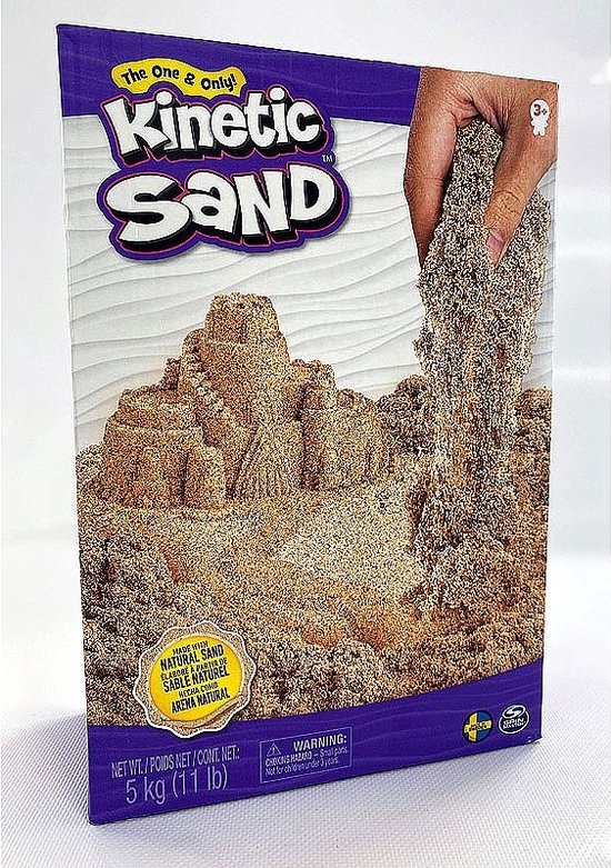 Kinetic Sand - Kneedbaar Speelzand - Bruin - 0,9 kg origineel Kinetic Sand - Sensorisch speelgoed