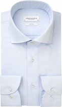 Profuomo - Dobby Overhemd Print Lichtblauw - Heren - Maat 40 - Slim-fit