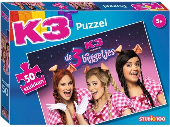 K3 De 3 Biggetjes puzzel 50 stukjes | bol