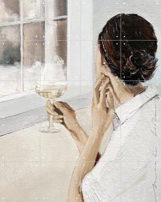 IXXI Woman in the Window - Wanddecoratie - Portretten - 80 x 100 cm