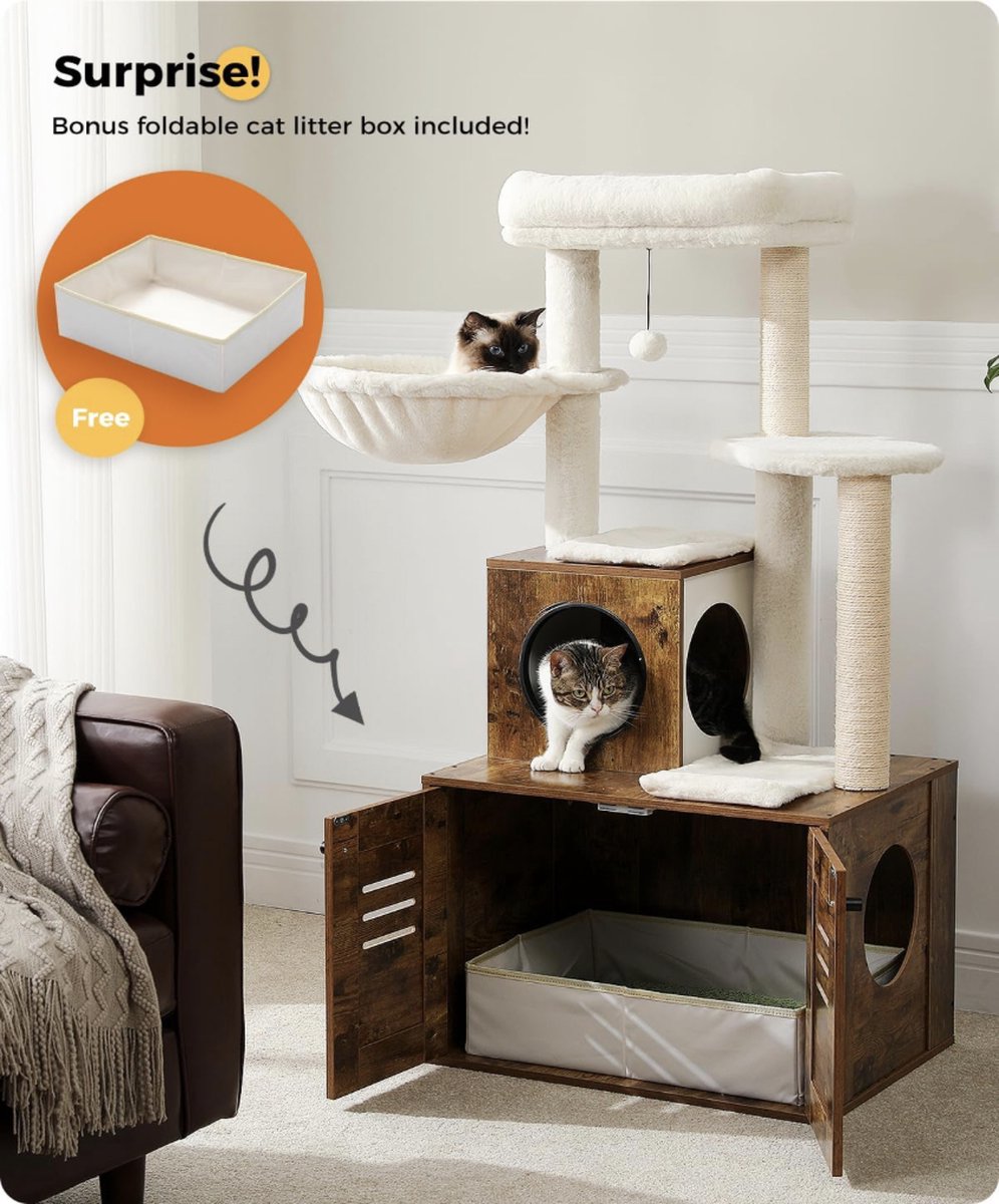 Kattenbak ombouw van steigerhout