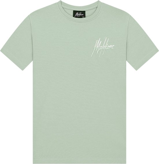 Malelions - T-shirt - Aqua Grey/Mint - Maat 176