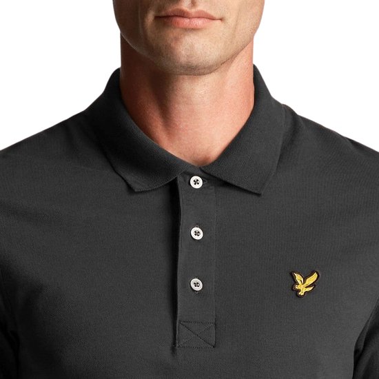 Lyle & Scott Polos & T-shirts Homme Polo uni - Grijs - Taille XS