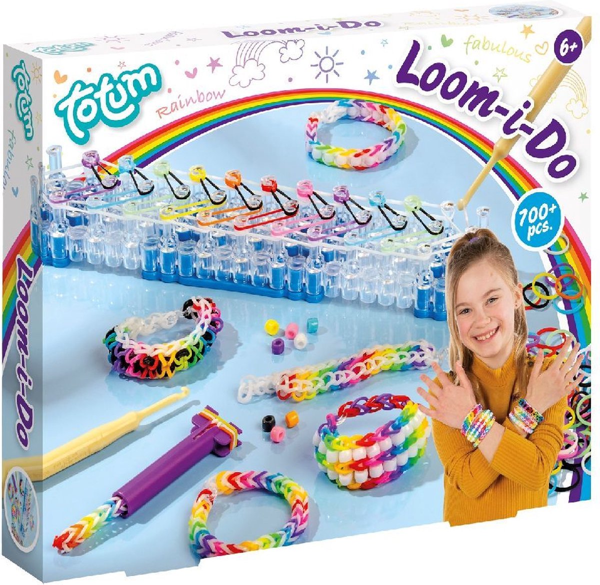 Totum Looming set armbandjes maken | Loom I do knutselset incl. tool en loom elastiekjes - cadeautip creatief speelgoed — afbeelding 10