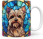 Mok met Yorkshire Terrier Beker voor koffie of tas voor thee, cadeau voor dierenliefhebbers, moeder, vader, collega, vriend, vriendin, kantoor