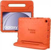 HappyCase Housse de protection pour tablette Kinder compatible avec Samsung Galaxy Tab A9 | Couverture adaptée aux enfants | Couvercle de protection | Couverture pour enfants | avec poignée et support | Orange