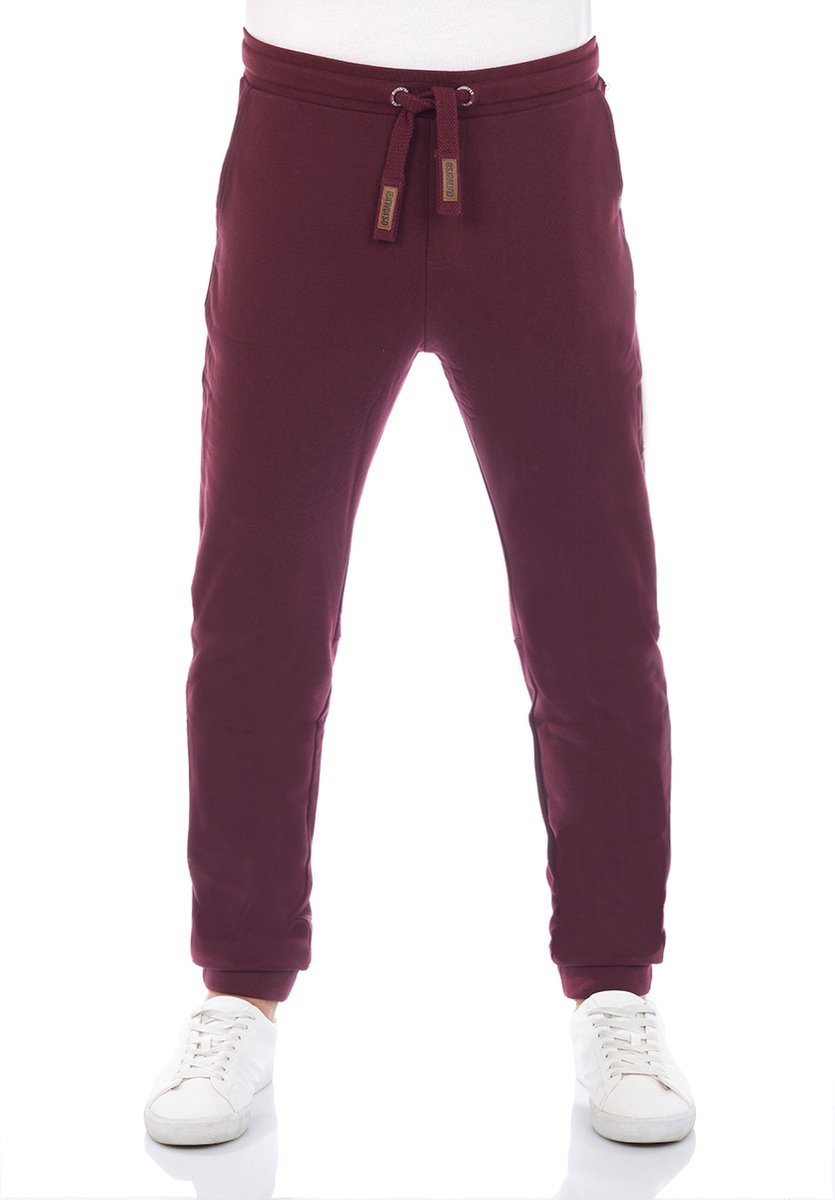 riverso Heren Joggingbroek RIVKasper regular/straight Rood XL Volwassenen Joggingbroek met Trekkoord