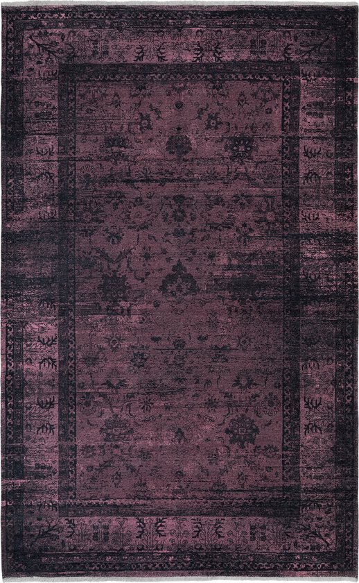 Rond vintage vloerkleed Marad rood Interieur 05