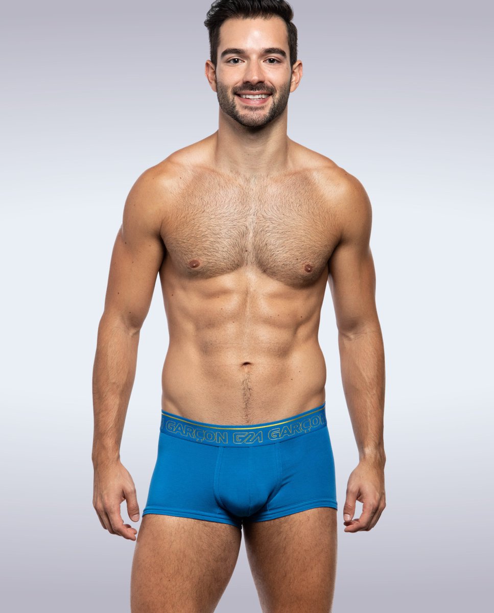 Garçon Trunk Blue - MAAT XL - Heren Ondergoed - Boxershort voor Man - Mannen Boxershort