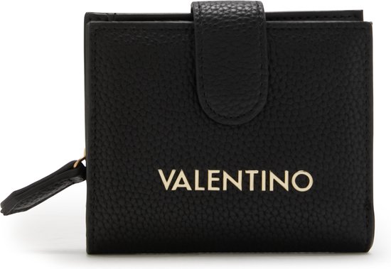 Valentino Bags Brixton Dames drukknop portemonnee Kunstleer - Zwart