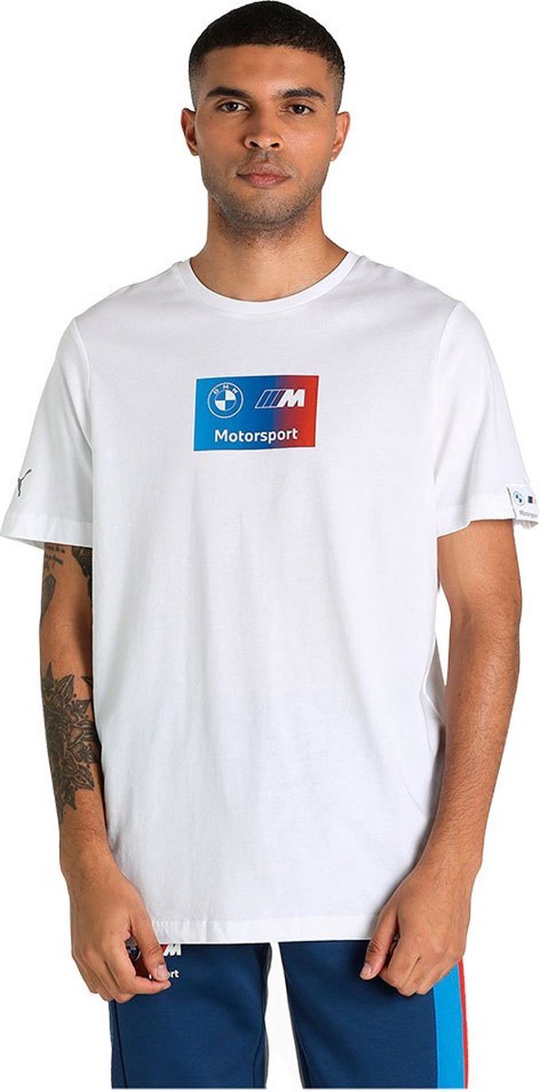 Puma Bmw Motorsport Logo + T-shirt XXL Man Wit