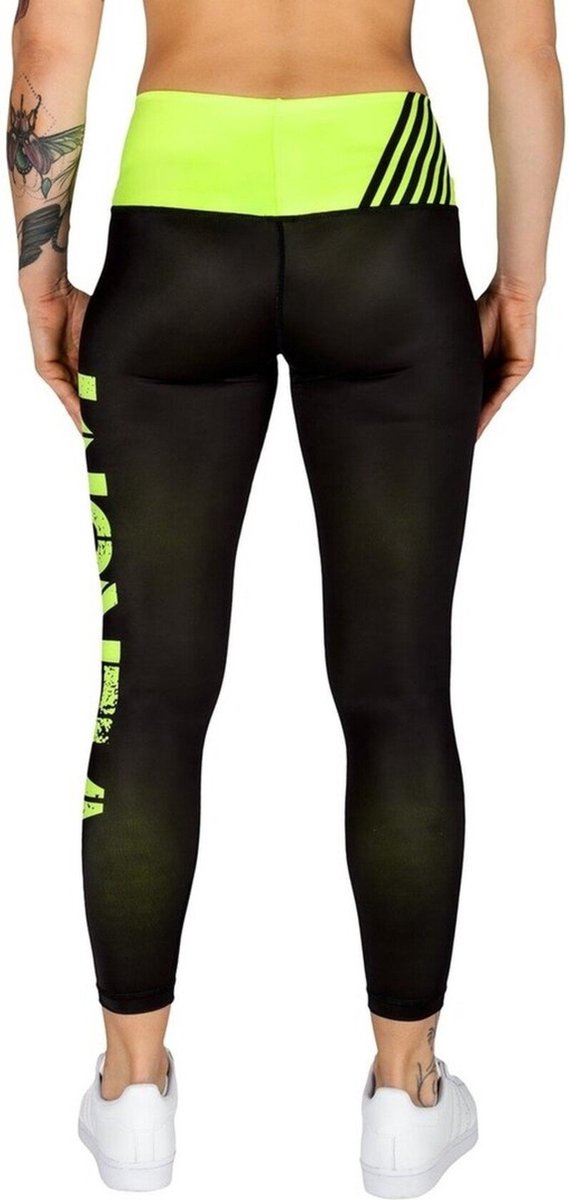 Venum Dames Power Sport Legging Zwart Neo Geel - XS van VENUM — afbeelding 3