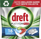 Dreft Platinum Plus All In One Vaatwastabletten Deep Clean 16 stuks