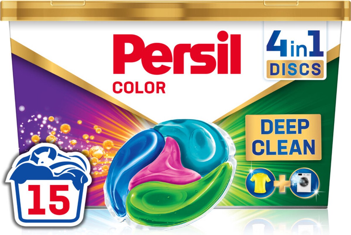 Persil Wasmiddelcapsules Discs Color 15 stuks - 8 verpakkingen