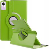 360 Rotating Book Case - Geschikt voor Xiaomi Redmi Pad SE Hoesje - Groen